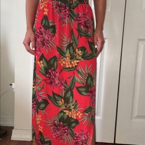 Long tropical like skirt worn once